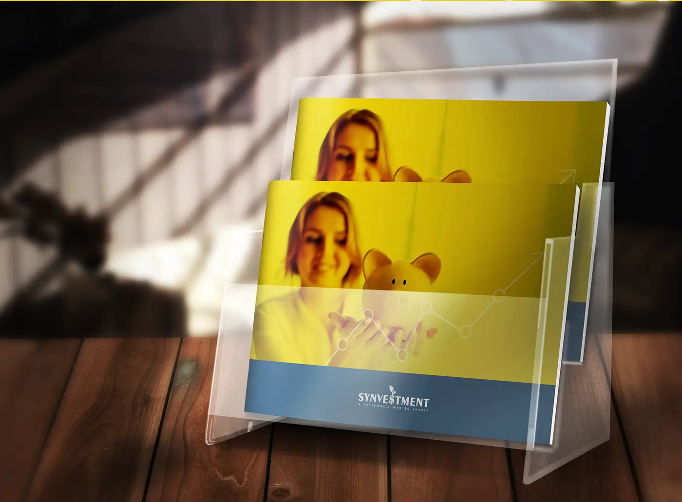 synvestment brochure stand design